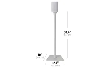 Golvstativ Sanus för Sonos ERA 100 - Vit - Möbler - TV- & Mediamöbler - Mediastativ & väggfäste - Högtalarstativ