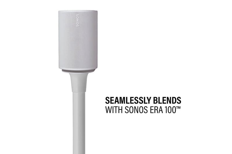 Golvstativ Sanus för Sonos ERA 100 - Vit - Möbler - TV- & Mediamöbler - Mediastativ & väggfäste - Högtalarstativ