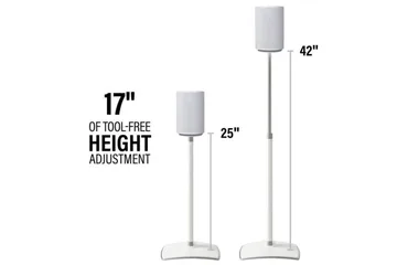 Golvstativ Sanus för Sonos ERA 100 - Vit - Möbler - TV- & Mediamöbler - Mediastativ & väggfäste - Högtalarstativ