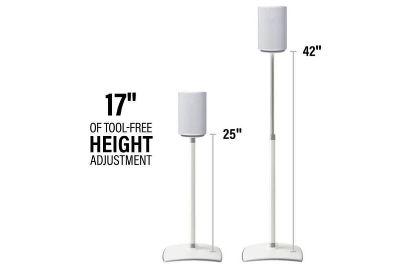 Golvstativ Sanus för Sonos ERA 100 - Vit - Möbler - TV- & Mediamöbler - Mediastativ & väggfäste - Högtalarstativ