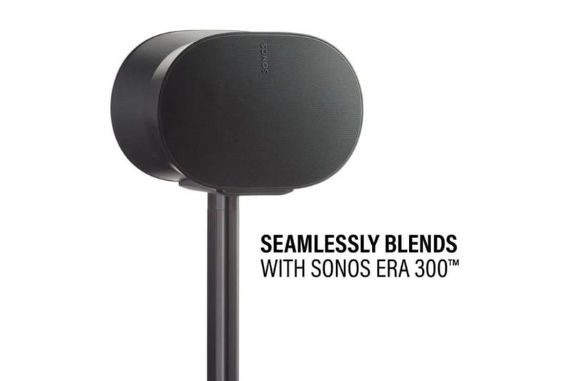 Golvstativ Sanus för Sonos ERA 300 2 Delar Svart, Fast stativ - Svart, Fast stativ - Möbler - TV- & Mediamöbler - Mediastativ & väggfäste - Högtalarstativ