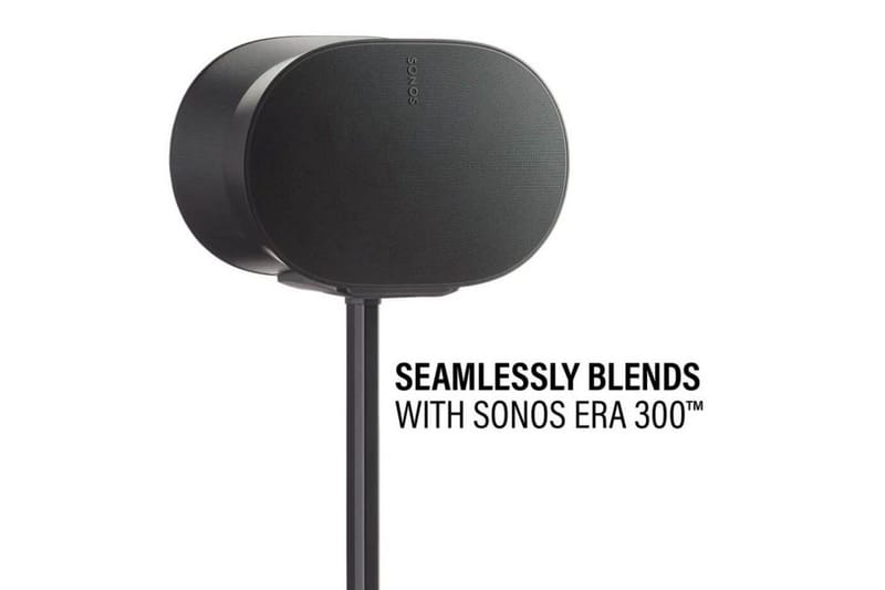 Golvstativ Sanus för Sonos ERA 300 2 Delar - Svart - Möbler - TV- & Mediamöbler - Mediastativ & väggfäste - Högtalarstativ