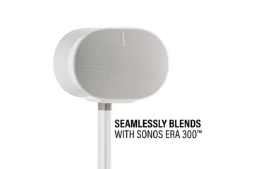 Golvstativ Sanus för Sonos ERA 300 2 Delar - Vit - Möbler - TV- & Mediamöbler - Mediastativ & väggfäste - Högtalarstativ
