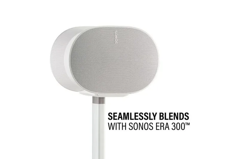 Golvstativ Sanus för Sonos ERA 300 2 Delar - Vit - Möbler - TV- & Mediamöbler - Mediastativ & väggfäste - Högtalarstativ