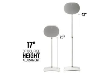 Golvstativ Sanus för Sonos ERA 300 2 Delar - Vit - Möbler - TV- & Mediamöbler - Mediastativ & väggfäste - Högtalarstativ