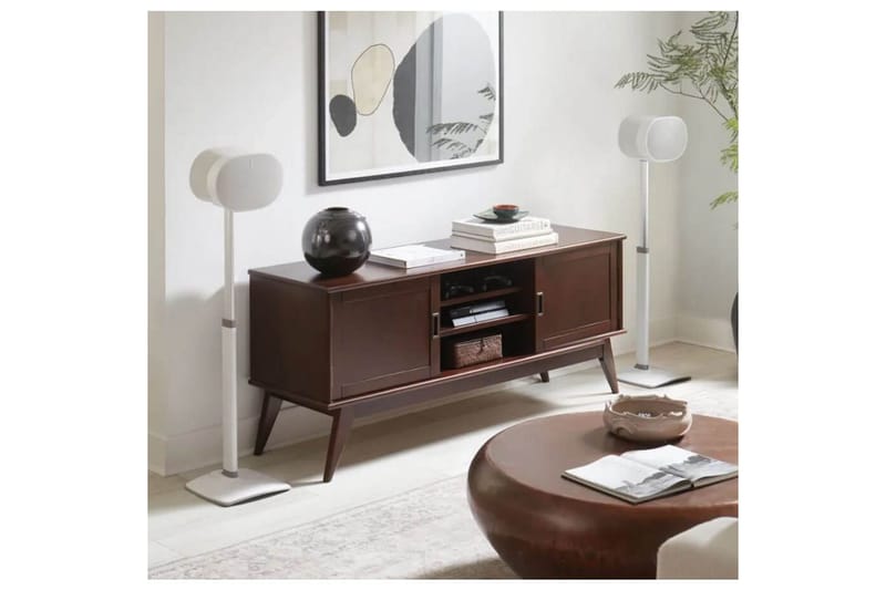 Golvstativ Sanus för Sonos ERA 300 2 Delar - Vit - Möbler - TV- & Mediamöbler - Mediastativ & väggfäste - Högtalarstativ