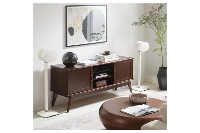 Golvstativ Sanus för Sonos ERA 300 2 Delar - Vit - Möbler - TV- & Mediamöbler - Mediastativ & väggfäste - Högtalarstativ