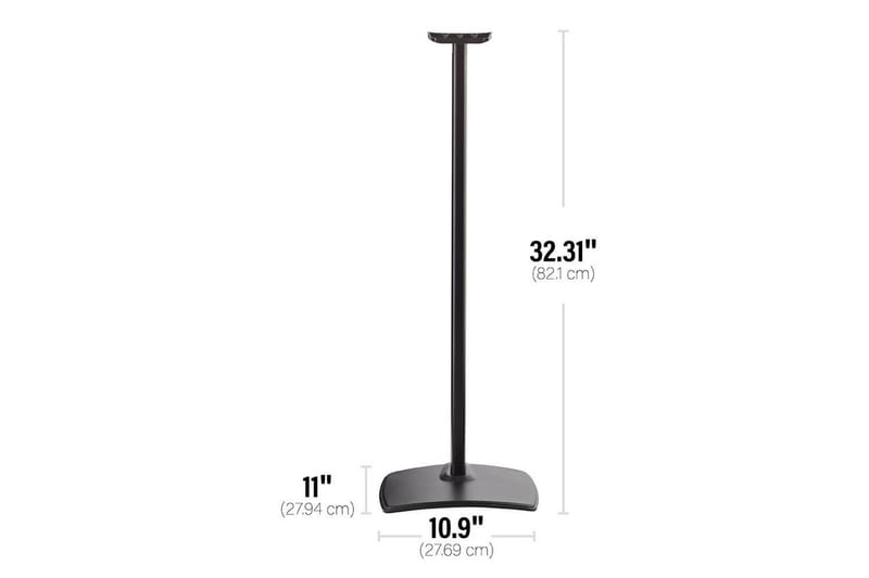 Golvstativ Sanus för Sonos ERA 300 - Svart - Möbler - TV- & Mediamöbler - Mediastativ & väggfäste - Högtalarstativ