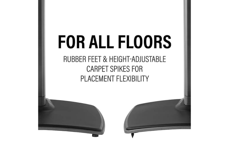 Golvstativ Sanus för Sonos ERA 300 - Svart - Möbler - TV- & Mediamöbler - Mediastativ & väggfäste - Högtalarstativ