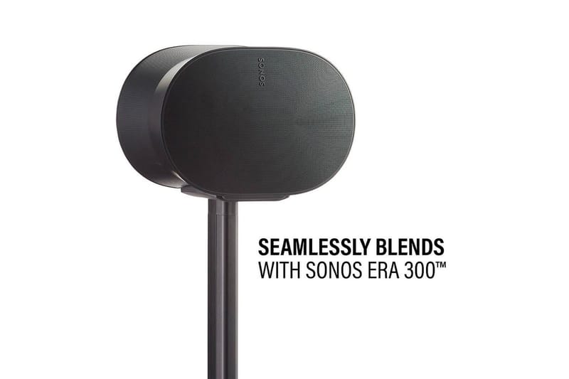 Golvstativ Sanus för Sonos ERA 300 - Svart - Möbler - TV- & Mediamöbler - Mediastativ & väggfäste - Högtalarstativ