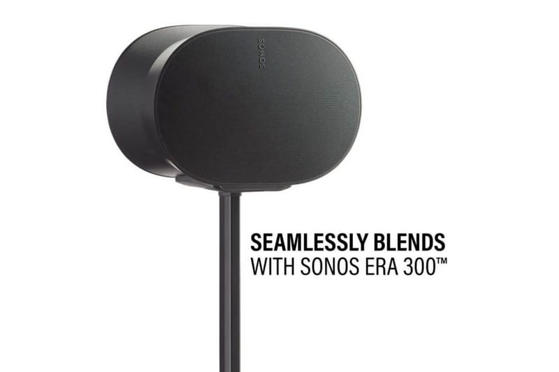 Golvstativ Sanus för Sonos ERA 300 - Svart - Möbler - TV- & Mediamöbler - Mediastativ & väggfäste - Högtalarstativ