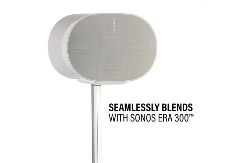 Golvstativ Sanus för Sonos ERA 300 Vit, Justerbart stativ - Vit, Justerbart stativ - Möbler - TV- & Mediamöbler - Mediastativ & väggfäste - Högtalarstativ