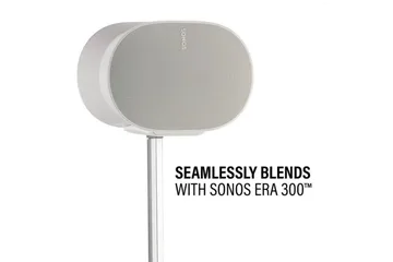 Golvstativ Sanus för Sonos ERA 300 - Vit - Möbler - TV- & Mediamöbler - Mediastativ & väggfäste - Högtalarstativ