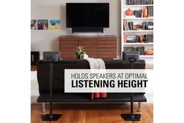 Golvstativ Sanus för Sonos One SL Play:1 och Play:3 - Svart - Möbler - TV- & Mediamöbler - Mediastativ & väggfäste - Högtalarstativ