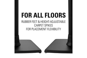 Golvstativ Sanus för Sonos One SL Play:1 och Play:3 - Svart - Möbler - TV- & Mediamöbler - Mediastativ & väggfäste - Högtalarstativ