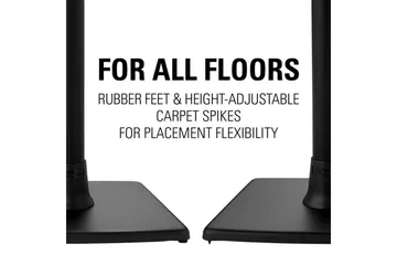 Golvstativ Sanus för Sonos One SL Play:1 och Play:3 - Svart - Möbler - TV- & Mediamöbler - Mediastativ & väggfäste - Högtalarstativ