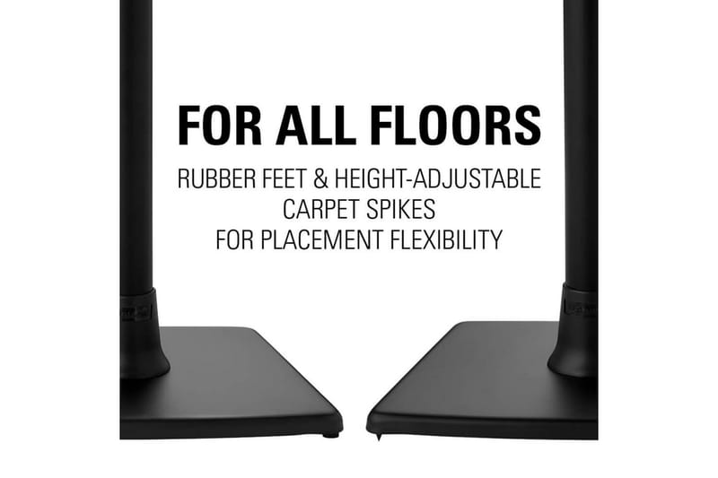 Golvstativ Sanus för Sonos One SL Play:1 och Play:3 - Svart - Möbler - TV- & Mediamöbler - Mediastativ & väggfäste - Högtalarstativ