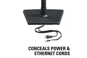 Golvstativ Sanus för Sonos One SL Play:1 och Play:3 - Svart - Möbler - TV- & Mediamöbler - Mediastativ & väggfäste - Högtalarstativ