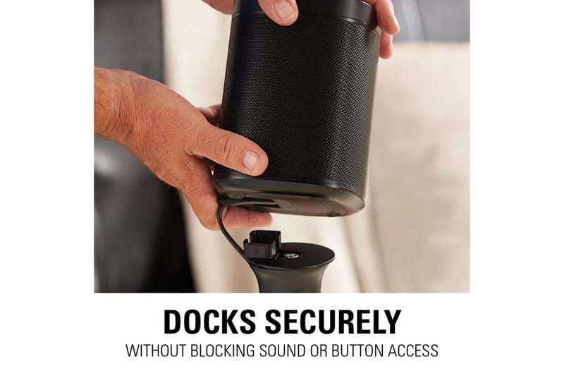 Golvstativ Sanus för Sonos One SL Play:1 och Play:3 - Svart - Möbler - TV- & Mediamöbler - Mediastativ & väggfäste - Högtalarstativ