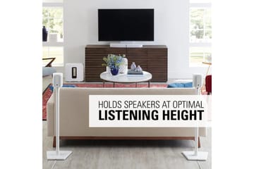 Golvstativ Sanus för Sonos One SL Play:1 och Play:3 2 Delar Vit, Fast stativ - Vit, Fast stativ - Möbler - TV- & Mediamöbler - Mediastativ & väggfäste - Högtalarstativ