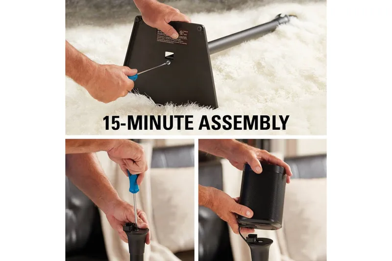 Golvstativ Sanus för Sonos One SL Play:1 och Play:3 - Svart - Möbler - TV- & Mediamöbler - Mediastativ & väggfäste - Högtalarstativ