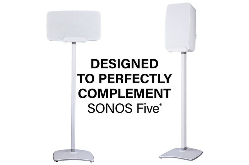 Golvstativ Sanus för Sonos Play:5 Vit - Vit - Möbler - TV- & Mediamöbler - Mediastativ & väggfäste - Högtalarstativ