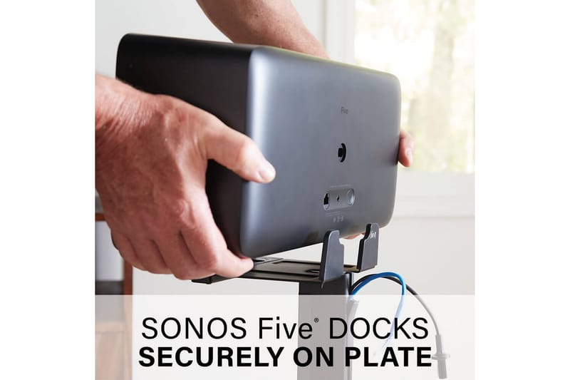 Golvstativ Sanus för Sonos Play:5 Svart - Svart - Möbler - TV- & Mediamöbler - Mediastativ & väggfäste - Högtalarstativ