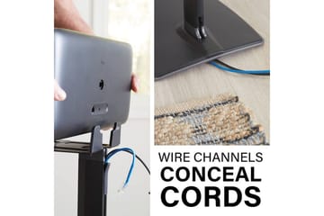 Golvstativ Sanus för Sonos Play:5 - Svart - Möbler - TV- & Mediamöbler - Mediastativ & väggfäste - Högtalarstativ