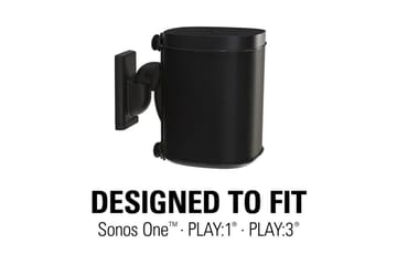 Högtalarfäste Sanus för Sonos One SL Play:1 och Play:3 - Svart - Möbler - TV- & Mediamöbler - Mediastativ & väggfäste - Högtalarstativ
