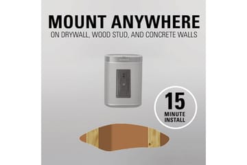 Högtalarfäste Sanus för Sonos One SL Play:1 och Play:3 - Svart - Möbler - TV- & Mediamöbler - Mediastativ & väggfäste - Högtalarstativ