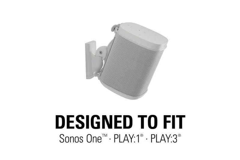 Högtalarfäste Sanus för Sonos One SL Play:1 och Play:3 Vit - Vit - Möbler - TV- & Mediamöbler - Mediastativ & väggfäste - Högtalarstativ