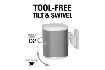 Högtalarfäste Sanus för Sonos One SL Play:1 och Play:3 Vit - Vit - Möbler - TV- & Mediamöbler - Mediastativ & väggfäste - Högtalarstativ