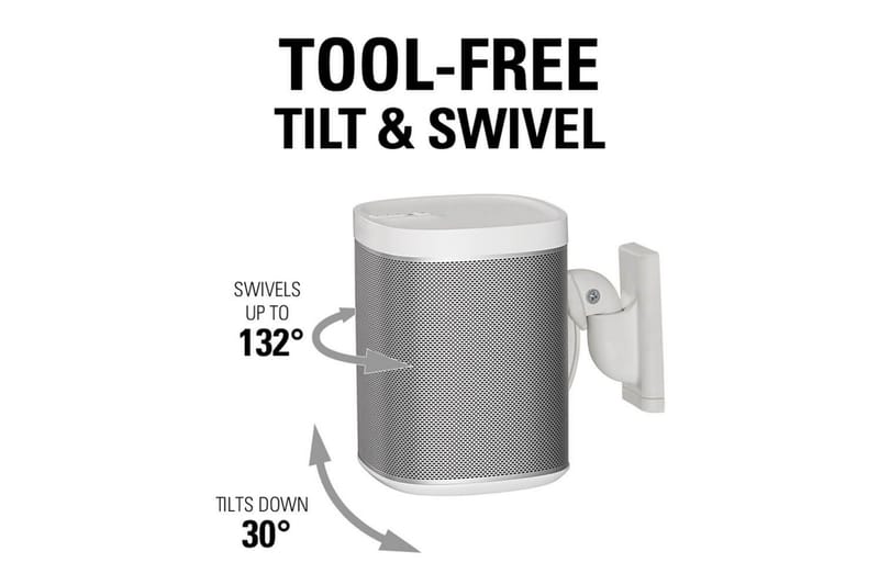 Högtalarfäste Sanus för Sonos One SL Play:1 och Play:3 Vit - Vit - Möbler - TV- & Mediamöbler - Mediastativ & väggfäste - Högtalarstativ