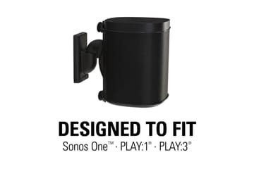 Högtalarfäste Sanus för Sonos One SL Play:1 och Play:3 Svart - Svart - Möbler - TV- & Mediamöbler - Mediastativ & väggfäste - Högtalarstativ