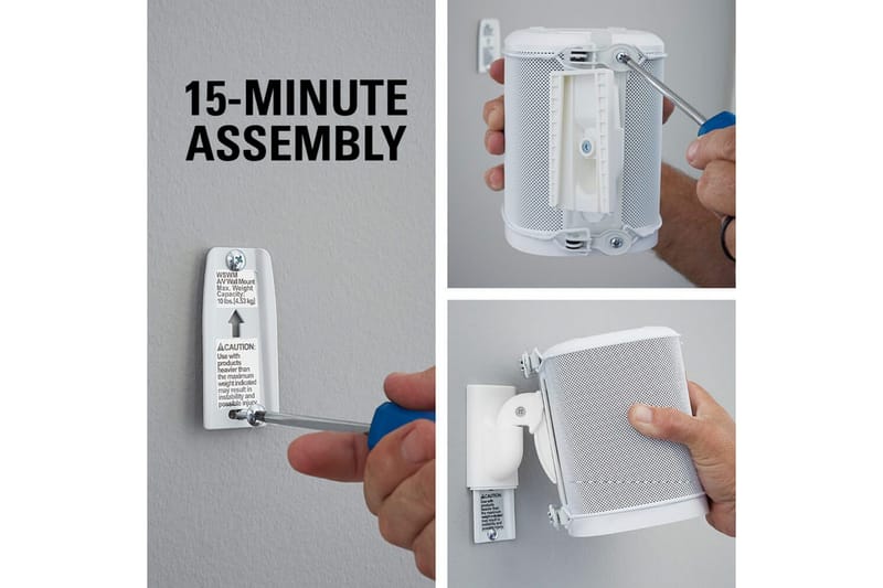 Högtalarfäste Sanus för Sonos One SL Play:1 och Play:3 - Vit - Möbler - TV- & Mediamöbler - Mediastativ & väggfäste - Högtalarstativ