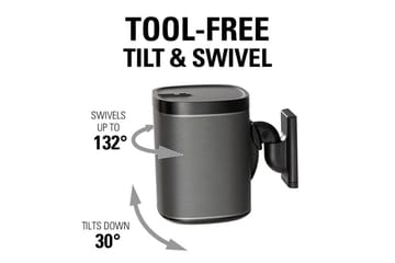 Högtalarfäste Sanus för Sonos One SL Play:1 och Play:3 - Svart - Möbler - TV- & Mediamöbler - Mediastativ & väggfäste - Högtalarstativ