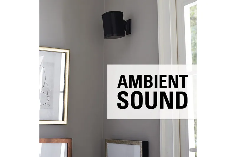 Högtalarfäste Sanus för Sonos One SL Play:1 och Play:3 - Svart - Möbler - TV- & Mediamöbler - Mediastativ & väggfäste - Högtalarstativ