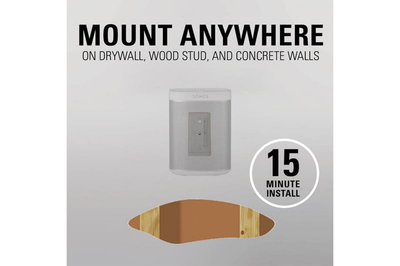 Högtalarfäste Sanus för Sonos One SL Play:1 och Play:3 - Vit - Möbler - TV- & Mediamöbler - Mediastativ & väggfäste - Högtalarstativ