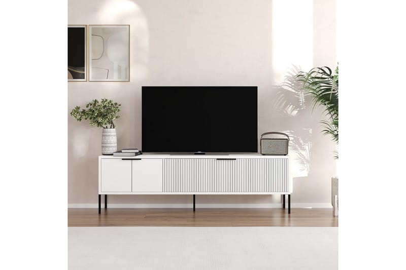 Hew Tv-bänk 150 cm - Vit - Möbler - TV- & Mediamöbler - TV bänk & mediabänk