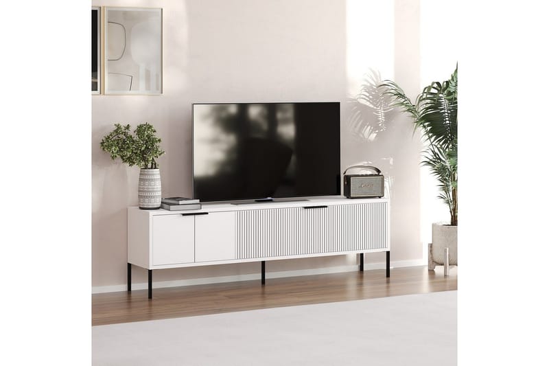 Hew Tv-bänk 150 cm - Vit - Möbler - TV- & Mediamöbler - TV bänk & mediabänk