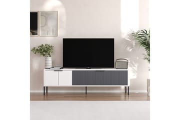 Hew Tv-bänk 150 cm - Vit/Antracit - Möbler - TV- & Mediamöbler - TV bänk & mediabänk