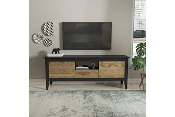 Hue Tv-bänk 150 cm - Svart/Ek - Möbler - TV- & Mediamöbler - TV bänk & mediabänk