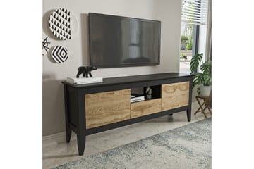 Hue Tv-bänk 150 cm - Svart/Ek - Möbler - TV- & Mediamöbler - TV bänk & mediabänk