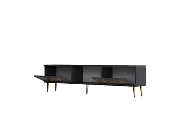Ilna Tv-bänk 150 cm - Antracit/Guld - Möbler - TV- & Mediamöbler - TV bänk & mediabänk