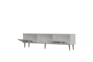 Ilna Tv-bänk 150 cm - Vit/Guld - Möbler - TV- & Mediamöbler - TV bänk & mediabänk