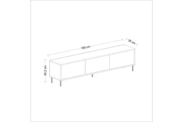 Imaj Tv-bänk 180 cm - Vit - Möbler - TV- & Mediamöbler - TV bänk & mediabänk