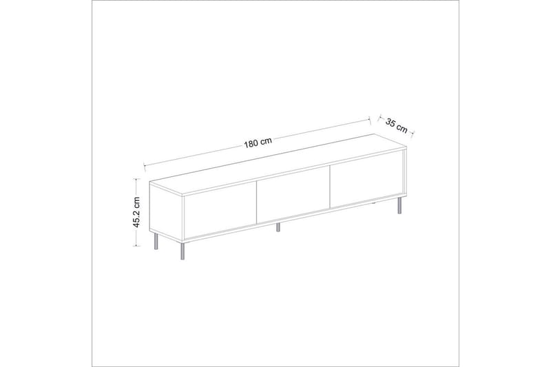 Imaj Tv-bänk 180 cm - Vit - Möbler - TV- & Mediamöbler - TV bänk & mediabänk