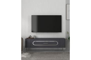 Javin Tv-bänk 120 cm - Antracit/Silver - Möbler - TV- & Mediamöbler - TV bänk & mediabänk