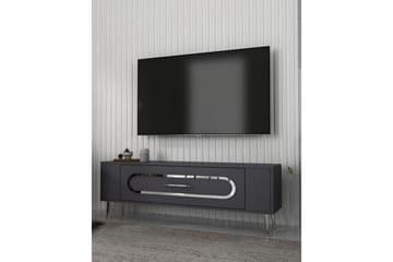 Javin Tv-bänk 120 cm - Antracit/Silver - Möbler - TV- & Mediamöbler - TV bänk & mediabänk