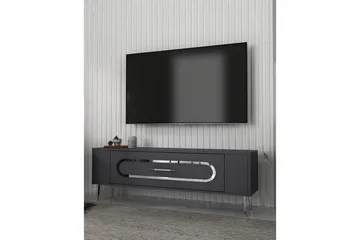 Javin Tv-bänk 120 cm - Antracit/Silver - Möbler - TV- & Mediamöbler - TV bänk & mediabänk